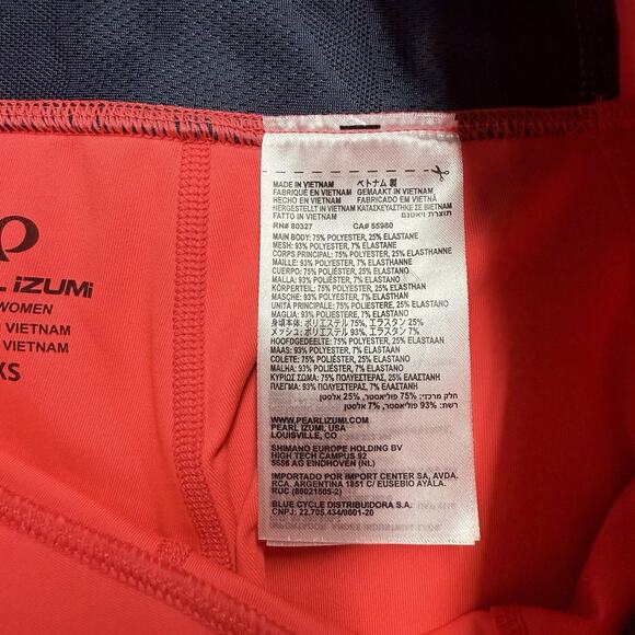 Pearl Izumi Wander Capri Leggings Women's XS Coral Pink Black Workout Active - Picture 3 of 7